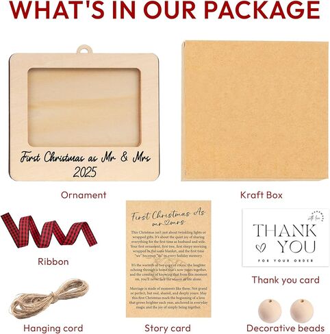 Wedding Picture Frames Ornament 2025, Personalized Wedding Gifts for Couples 2025, Engagement Photo Frame Ornament, Mr & Mrs Gifts, Bridal Shower Gift, Gift Ideas for Her, Married Couple, Newlywed in Kuwait