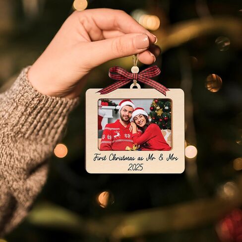 Wedding Picture Frames Ornament 2025, Personalized Wedding Gifts for Couples 2025, Engagement Photo Frame Ornament, Mr & Mrs Gifts, Bridal Shower Gift, Gift Ideas for Her, Married Couple, Newlywed in Kuwait