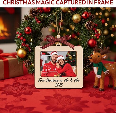 Wedding Picture Frames Ornament 2025, Personalized Wedding Gifts for Couples 2025, Engagement Photo Frame Ornament, Mr & Mrs Gifts, Bridal Shower Gift, Gift Ideas for Her, Married Couple, Newlywed in Kuwait