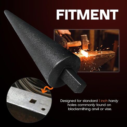 1 Inch Blacksmith Hardy Tool Blacksmith Anvil Mandrel Metal Forming Cone in Saudi Arabia