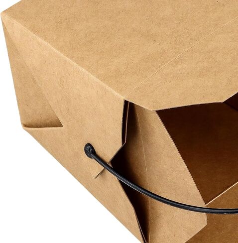 100 Pack 16oz Chinese Take Out Boxes, Kraft Take Out Box with Handle, Chinese Food Boxes, Chinese Box to Go for Restaurant, Bakery and Party in Saudi Arabia