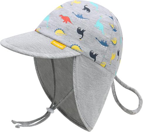 Duoyeree Baby Sun Protection Hat with Neck Flap Comfortable Summer Kids Infant Toddler Beach Hat for Boys Girls 0-5T in Kuwait