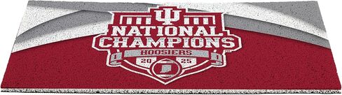 Team Sports America NCAA Indiana University Doormat, CFP National Champions 2025-26, 28x16 inches, Non-Slip Backing Turf Mat, Indoor and Outdoor Entrance Welcome Mats in Saudi Arabia