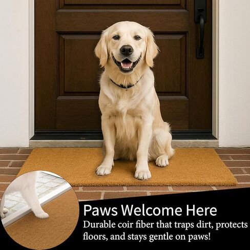 US Army Welcome Mat Coir Doormat, 28" x 16" Front Door Mat Outdoor Entrance, No Slip Door Rugs Entryway Indoor in Saudi Arabia