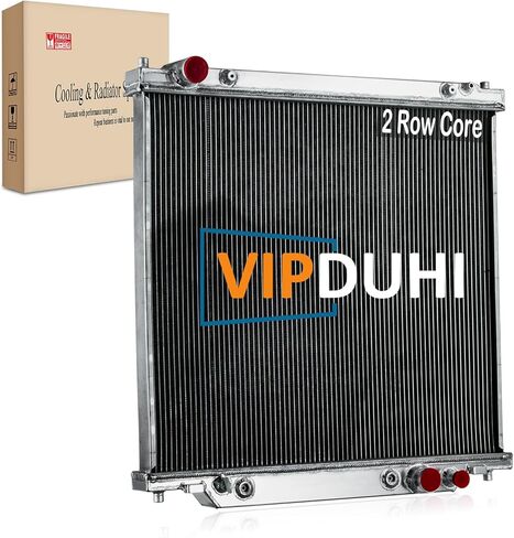 Aluminum Radiator Fit for 1999-2004 Ford F250 F350 Powerstroke F450 Ford F550 Super Duty 2000-2005 Ford Excursion 2001 2002 2003 6.8L 7.3L V8 V10 in Kuwait