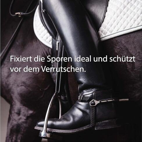 نتوءات غربية من الفولاذ المقاوم للصدأ من Horse Spur، مقترنة بحزام شريط منسوج من البولي بروبيلين، مناسبة لرعاة البقر الغربيين والفروسية-MP1229-04 in Kuwait