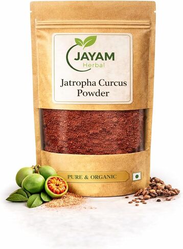 Jayam Herbal Jatropha Curcas Powder 250g | Pure Natural Botanical Powder | Dried Plant Material | Finely Ground in Saudi Arabia