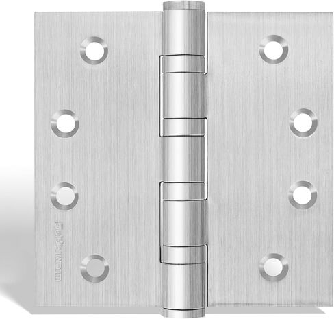 goldenwarm 3 Pack 4 x 4 Inch Ball Bearing Door Hinges Heavy Duty Stainless Steel Exterior Door Hinges with Square Corners Matte Black Smooth & Quiet with Non-Removable Pin in Kuwait