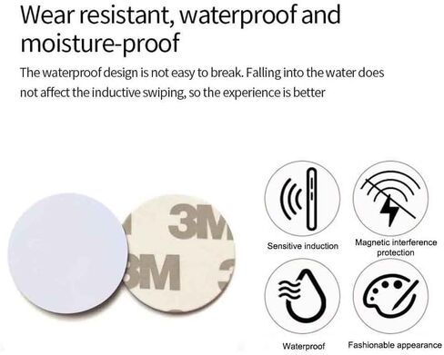 10 قطعة سلسلة مفاتيح ذكية قابلة للكتابة وقابلة لإعادة الكتابة IC، 13.56 ميجاهرتز UID RFID ملصق فارغ للتحكم في الوصول ملصق مفتاح قابل لإعادة الكتابة in Kuwait