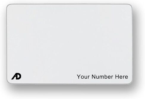 Custom Same Day 26 Bit Printable PVC Prox Cards Compatible with H10301 125 kHz Proximity Readers (100 Pack) | Replaces HID 1386 ISOProx II - Choose Your Facility and Range in Saudi Arabia
