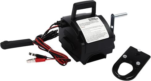 6000Lbs Electric Boat Winch, 12V 300W DC Trailer Winch with Wireless Remote & Manual Crank, Heavy-Duty Portable Winch for Boats, Trailers, Trucks & RVs in Saudi Arabia