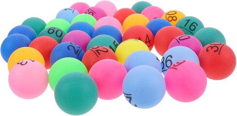Milisten 40Pcs Colorful Bingo Prize Balls Numbered Plastic Balls for Raffle Games Party Decorations and Carnival Fun Balls for Events and Gatherings in Kuwait