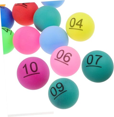 Milisten 40Pcs Colorful Bingo Prize Balls Numbered Plastic Balls for Raffle Games Party Decorations and Carnival Fun Balls for Events and Gatherings in Kuwait