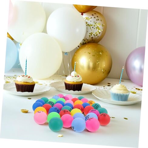 Milisten 40Pcs Colorful Bingo Prize Balls Numbered Plastic Balls for Raffle Games Party Decorations and Carnival Fun Balls for Events and Gatherings in Kuwait