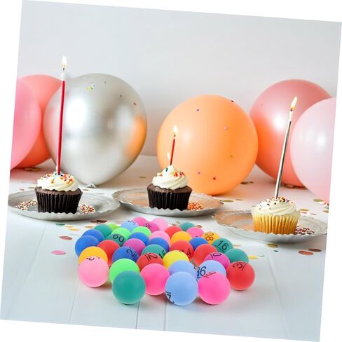 Milisten 40Pcs Colorful Bingo Prize Balls Numbered Plastic Balls for Raffle Games Party Decorations and Carnival Fun Balls for Events and Gatherings in Kuwait