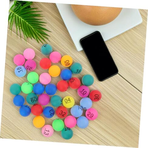 Milisten 40Pcs Colorful Bingo Prize Balls Numbered Plastic Balls for Raffle Games Party Decorations and Carnival Fun Balls for Events and Gatherings in Kuwait