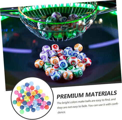 POPETPOP 50 Pack High Elastic Raffle Drawing Balls Colorful Numbered Lottery Game Balls for Parties Events Entertainment in Saudi Arabia