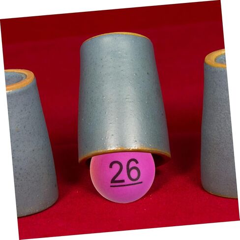 POPETPOP 60 قطعة من كرات اليانصيب الملونة لألعاب السحب والبنغو المرقمة 1-60 لوازم الحفلات البلاستيكية القوية للترفيه المنزلي والمناسبات in Saudi Arabia