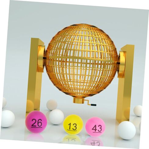 POPETPOP 60 قطعة من كرات اليانصيب الملونة لألعاب السحب والبنغو المرقمة 1-60 لوازم الحفلات البلاستيكية القوية للترفيه المنزلي والمناسبات in Saudi Arabia