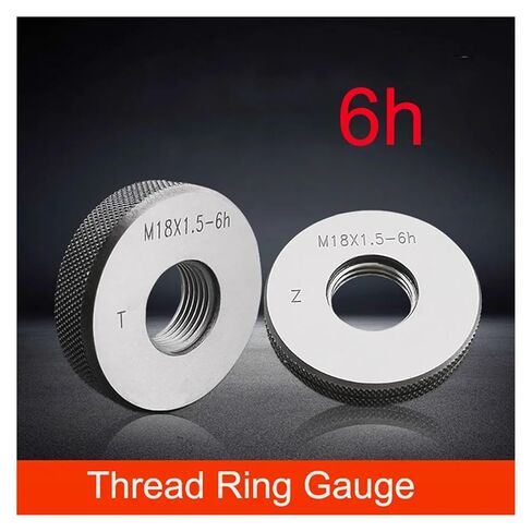 2 Pieces/Set Thread Ring Gauge Pass and Stop Metric 6H M1 6 M2 .5 M3-M65(M1.8X0.35 6h) in Saudi Arabia