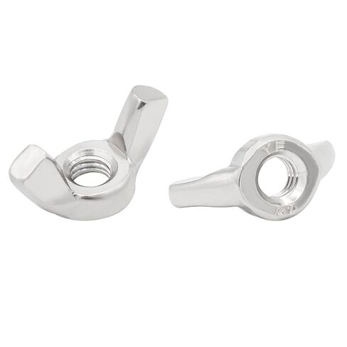 10pcs M8x1.25mm Wing Nuts, Carbon Steel Zinc Plated Butterfly Wingnuts Wing Metric Nuts Fasteners Parts Screws Hand Twist Tighten Ear Butterfly Nut in Saudi Arabia