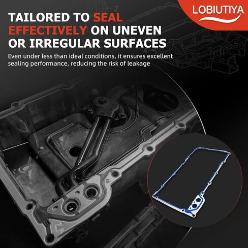 12612350 Oil Pan Gasket, OS30693R Gasket Kit Compatible with Chevy Silverado, Suburban, Tahoe, Trailblazer, GMC Sierra, Yukon, Envoy for 4.8L, 5.3L, 6.0L, 6.2L in Kuwait