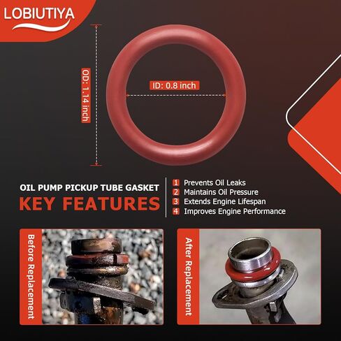 12612350 Oil Pan Gasket, OS30693R Gasket Kit Compatible with Chevy Silverado, Suburban, Tahoe, Trailblazer, GMC Sierra, Yukon, Envoy for 4.8L, 5.3L, 6.0L, 6.2L in Kuwait