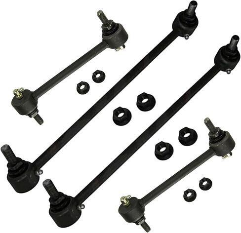 Detroit Axle - 4pc Sway Bars for 1997-2006 Jeep TJ Wrangler, 4 Front and Rear Stabilizer Sway Bar End Links 1998 1999 2000 2001 2002 2003 2004 2005 Replacement in Saudi Arabia