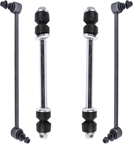 Detroit Axle - 4pc Sway Bars for 1997-2006 Jeep TJ Wrangler, 4 Front and Rear Stabilizer Sway Bar End Links 1998 1999 2000 2001 2002 2003 2004 2005 Replacement in Saudi Arabia