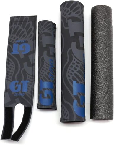 GT Dyno 1989 re-Issue 3 Piece Nylon BMX Bicycle Padset - Black Gray Blue in Kuwait