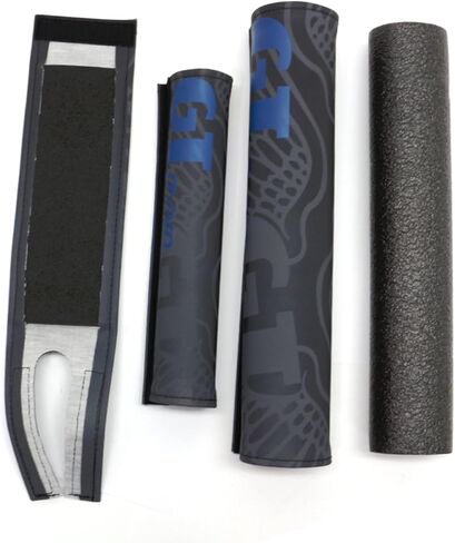 GT Dyno 1989 re-Issue 3 Piece Nylon BMX Bicycle Padset - Black Gray Blue in Kuwait