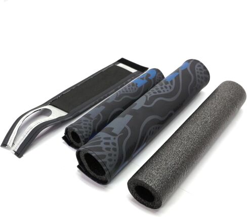 GT Dyno 1989 re-Issue 3 Piece Nylon BMX Bicycle Padset - Black Gray Blue in Kuwait