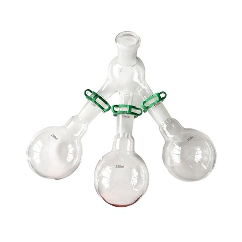 24/40 Lab Short-Path Distillation Receiver with Three 250ml Flask Lab Glassware in Saudi Arabia