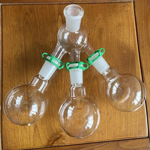24/40 Lab Short-Path Distillation Receiver with Three 250ml Flask Lab Glassware in Saudi Arabia