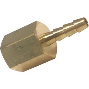 3/16 خرطوم بارب × 1/4 أنثى NPT تركيب الأنابيب النحاسية NPT الموضوع - لهواء وقود الغاز والماء - الحد الأقصى للضغط 150 رطل لكل بوصة مربعة - تقييمات درجة الحرارة من -40 فهرنهايت إلى 160 فهرنهايت - استبدال خرطوم محول أنثى جامد in Kuwait