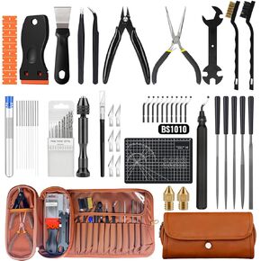 مجموعة أدوات طابعة ثلاثية الأبعاد مكونة من 66 قطعة مع حقيبة تخزين، وملحقات الكل في واحد لطابعات FDM/SLA - أداة إزالة الأزيز، وكاشطات، ومبردات معدنية، وفرش، ومثقاب يدوي، وملاقط والمزيد، لمختبر بامبو، وإندر 3، وكبرا in Kuwait