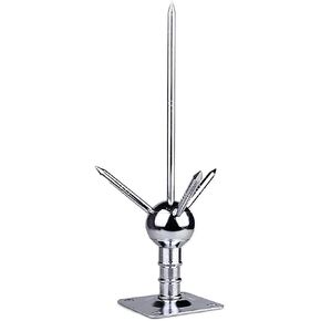 Lightning Rod for House Roof, 37CM Spike Three-Pole Brass Detachable Lightning Protection Equipment, Lightning Arrester for Lightning Protection System, Used for Home Industrial Building Roof in Saudi Arabia