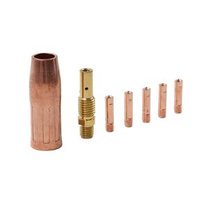 5Pc x 0.9mm Nozzle Tips 1pc 21-50 Gas Diffuser MIG Welding Gun Accessory Diffusers Tip Holders Mig Nozzle for in Saudi Arabia