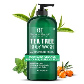 Botanic Hearth Tea Tree Body Wash -16 fl oz- All-Natural Antifungal & Odor-Control Shower Gel for Acne, Athlete’s Foot, Ringworm, Jock Itch & Healthy Skin,Sulfate & Paraben Free, for Men and Women in Kuwait