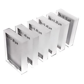 Roughness Calibration Block Sets Square Wave 5 pcs RA 0.1,0.4,0.8,1.6,3.2μm Five Blocks Plates Multi-Engraved Lines Standard Roughness Calibration Sample for Surface Roughness Tester Gauge in Kuwait