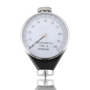 FLEXMAN Rubber Hardness Tester, 0-100 Degrees Shore Rubber Tire Durometer, Portable Waterproof Alloy Hardness Tester Meter for General Hard Rubber, Resin, Acrylic, Glass, Printing Plate (Type O) in Kuwait