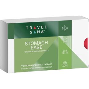 مكمل الزنجبيل العضوي | 200 مجم من مستخلص جذر الزنجبيل (10:1) و9% جينجيرول (18 مجم) لكل كبسولة | يدعم راحة المعدة* والغثيان المرتبط بالحركة* | أساسيات السفر | 30 كبسولة نباتية in Kuwait