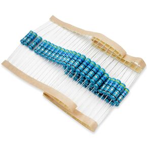 100 Pcs 1/2W 1% Tolerance 820 Ohm Metal Film Resistor Resistance for DIY Project and Experiments in Kuwait