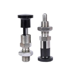 VCN210-CNK Stainless Steel Self-Lock Indexing Plungers Black Aluminum Spherical Shape Locating Pins with Nut 1Pcs(VCN210-CNK-M10-S) in Kuwait