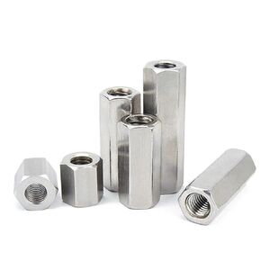 M4 304 Stainless Steel Hex Standoff Spacer Long Rod Coupling Nut Bolt 5Pcs(10mm) in Saudi Arabia