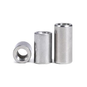 M3 M4 M5 M6 304 Stainless Steel Lengthen Round Coupling Nut Internal Thread Cylindrical Joint Sleeve Tubular Nuts(M3x6x8) in Kuwait