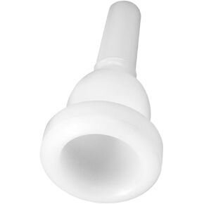 Luxshiny Plastic Tuba Mouthpiece with 39mm Large Rim and 13mm Small Rim, White Brass Instrument Accessory for Beginners and Practice, Replacement Tuba Mouthpiece for Performance in Kuwait