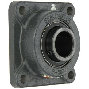 Sealmaster SF-24 Standard Duty Flange Unit, 4 Bolt, Regreasable, Felt Seals, Setscrew Locking Collar, Cast Iron Housing, 1-1/2" Bore, 5-1/8" Overall Length, 4" Bolt Hole Spacing Width, 9/16" Flange Height, ±2 Degrees Misalignment Angle in Kuwait