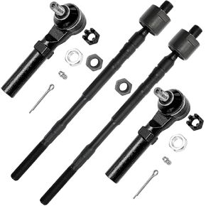 Detroit Axle - Front 4pc Tie Rods for 2016-2023 Subaru Crosstrek 2014-2018 Forester, 4 Inner and Outer Tie Rod Ends Replacement in Saudi Arabia