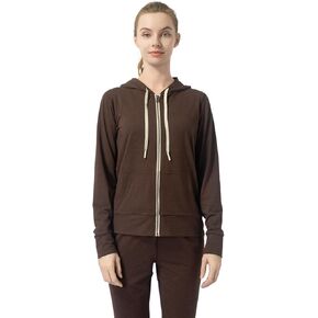 Women's Stretch Athletic Full Zip Hoodie - Kangaroo Pockets, Comfort Workout Jacket for Active & Relaxed Days in Saudi Arabia